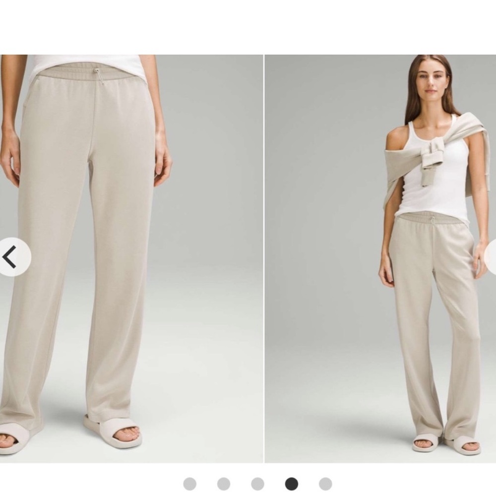Lululemon Softstreme High-Rise Straight-Leg Pants Taupe Women’s Size 4 Soft
